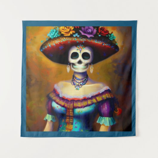 死んだ女性の日1 タペストリー (正面)