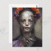 死んだ女神ポストカードのハロウィーンの日 ポストカード (正面/裏面)