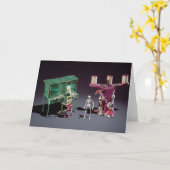 死んだ姿のミュージシャン カード (黄色い花)