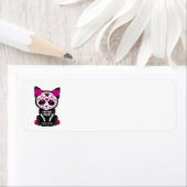 死んだ子猫の可愛いピンクの日 ラベル (インサイチュ)