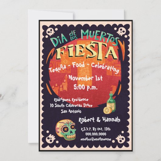 死んだ家族のフェスタのお祝いの日 招待状 (裏面)