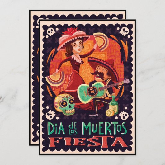 死んだ家族のフェスタのお祝いの日 招待状 (正面/裏面)