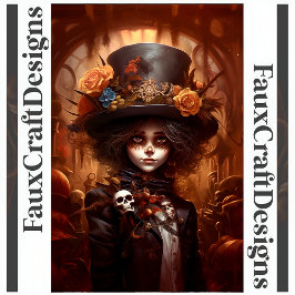 死んだ少女のスティームパンクの日デコパージュ右122 薄葉紙