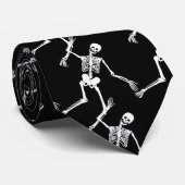 死んだ怖いおもしろい骸骨の模様の日 ネクタイ (ロール)