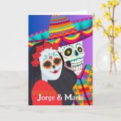 死んだ息子と娘 カード (黄色い花)