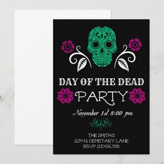 死んだ招待状 招待状 (正面/裏面)