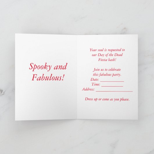 死んだ招待状 招待状 (内部)