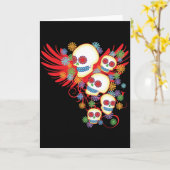 死んだ挨拶状の日 カード (黄色い花)