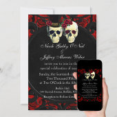 死んだ新郎新婦結婚式招待状 招待状