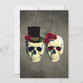 死んだ新郎新婦結婚式招待状 招待状 (裏面)