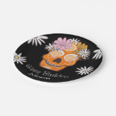 死んだ日の誕生日砂糖スカル紙プレート ペーパープレート (アングル)