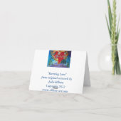 死んだ日は日付のノテ結婚カードを 案内状 (裏面)