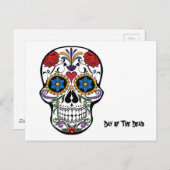 死んだ日カラベラ糖スカルフローラ ポストカード (正面/裏面)