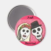 死んだ日 – たった今結婚しました – 磁石 (正面/裏面)