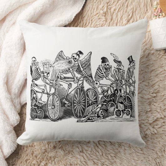 死んだ日 – カラベラスビチレタス枕 クッション (ブランケット)