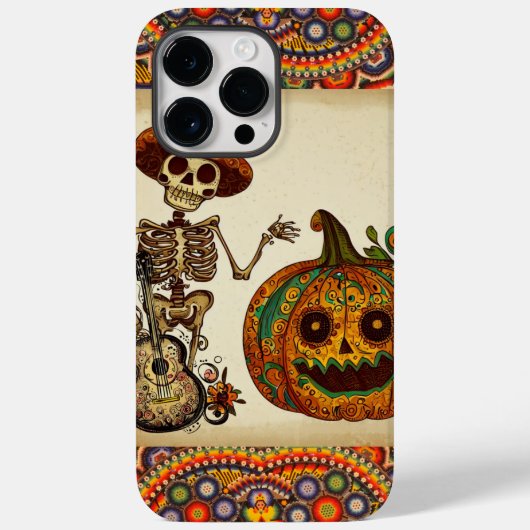 死んだ日/スケルトン日/カボチャ日/ハロウィーン Case-Mate iPhoneケース (裏面)