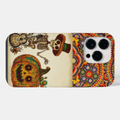 死んだ日/スケルトン日/カボチャ日/ハロウィーン iPhoneケース (裏面横)