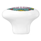 死んだ明るいスカルの日 セラミックノブ (側面)