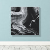 死んだ木の幹 キャンバスプリント (インサイチュ (ウッドフロア))