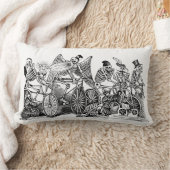 死んだ枕の日 – Calavera las Biciletas ランバークッション (ブランケット)