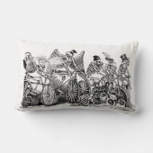 死んだ枕の日 – Calavera las Biciletas ランバークッション (裏面)