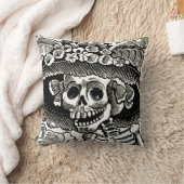 死んだ枕の日 – La Catrina クッション (ブランケット)