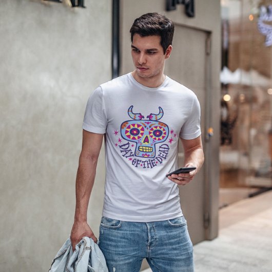 死んだ漫画のスカル Tシャツ