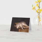 死んだ猫の悲嘆 カード (黄色い花)