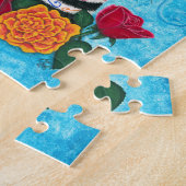 死んだ猫の日、砂糖のスカル猫の芸術のパズル ジグソーパズル (側面)