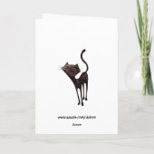 死んだ猫の黒いメキシコ日 カード (裏面)