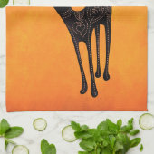 死んだ猫の黒いメキシコ日 キッチンタオル (折り畳み)