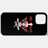 死んだ男だけが自由な骸骨とカッコいいバラ Case-Mate iPhoneケース (裏面 (横))