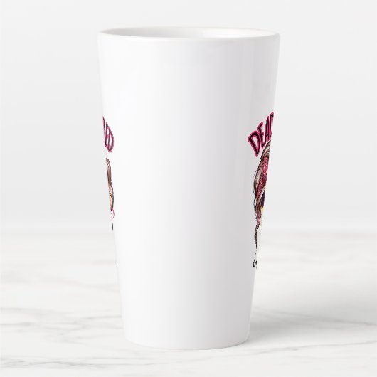 死んだ疲れた母の生活スケルトン乱雑Bunバンダナ カフェラテマグ (正面)