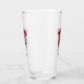 死んだ疲れた母の生活スケルトン乱雑Bunバンダナ タンブラーグラス (左)