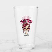 死んだ疲れた母の生活スケルトン乱雑Bunバンダナ タンブラーグラス (正面)