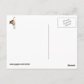 死んだ白かわいい猫の日 ポストカード (裏面)