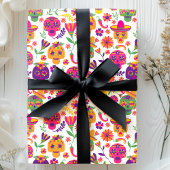 死んだ白糖のスカルパタカラフルーンの日 ラッピングペーパー