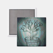 死んだ盆栽 マグネット (正面/裏面)