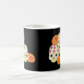 死んだ砂糖のスカルとマリゴールドの日 コーヒーマグカップ (中央)
