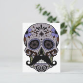 死んだ砂糖のスカルと口ひげ ポストカード (スタンド正面)