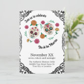 死んだ砂糖のスカルと花の日 招待状 (スタンド正面)