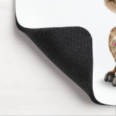 死んだ砂糖のスカルのベビーのキリンのピンク日 マウスパッド (コーナー)