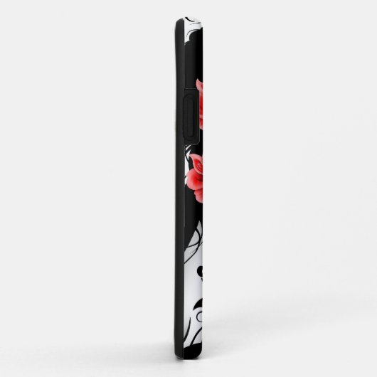 死んだ砂糖のスカルの女の子の日-白 Case-Mate iPhoneケース (裏面/右)