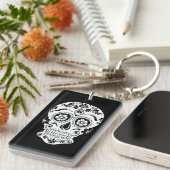 死んだ砂糖のスカルの日 キーホルダー (正面右)