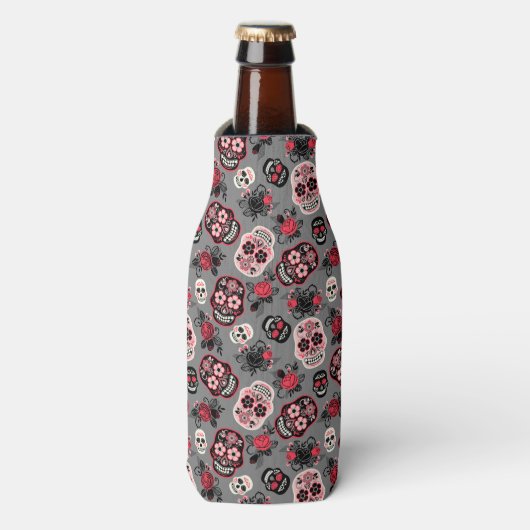 死んだ砂糖のスカルの日 ボトルクーラー (ボトル正面)