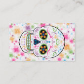 死んだ砂糖のスカルの日-明るく数々のな色 名刺 (裏面)