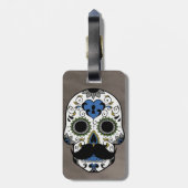 死んだ砂糖のスカルの髭日 ラゲッジタグ (裏面縦)