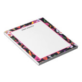 死んだ砂糖のスカル模様パーソナライズされた ノートパッド (アングル)