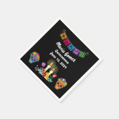 死んだ砂糖のスカル骨格の日 スタンダードカクテルナプキン (角)