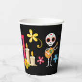 死んだ砂糖のスカル骨格の日 紙コップ (裏面)